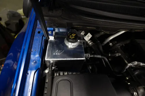 Miniatura 6 de Mishimoto Tanque de expansión de aluminio, se adapta a Ford Ranger 2019+, negro micro arrugas