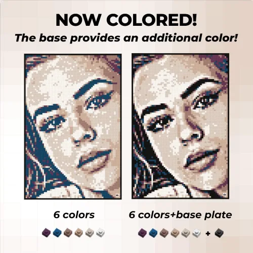 Miniatura 8 de Color M - Juego de construcción de mosaico fotográfico personalizado Kit de manualidades para creación de arte de pared de ladrillo a partir