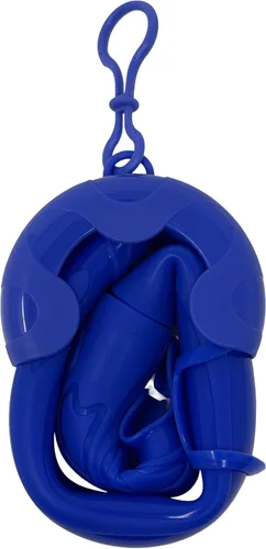 Miniatura 5 de Scuba Choice Silicone Roll-up Nautilus Snorkel with Storage Case, Compact 15" Flexible Snorkel, 3-1/2" Container, Easy to Pack & Store, Includes Azul