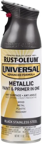 Miniatura 162 de Rust-Oleum 245197 Pintura en aerosol universal para todas las superficies, 12 onzas, negro satinado
