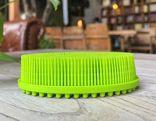 Miniatura 4 de Cepillo sensorial prémium para niños o autismo, limpiador corporal de silicona suave, cepillos sensoriales 2 en 1 para terapia ocupacional, esponja