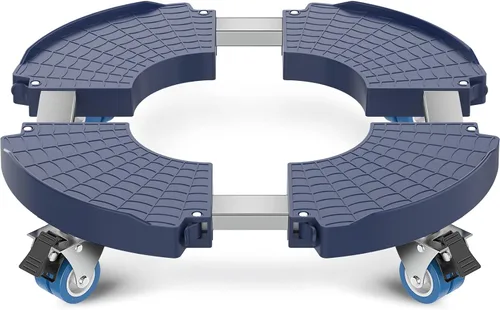 Miniatura 8 de VANCASTLE Organizador para plantas con ruedas bloqueables, capacidad de 450 libras, soporte ajustable de 15 a 22 pulgadas con ruedas base rodante