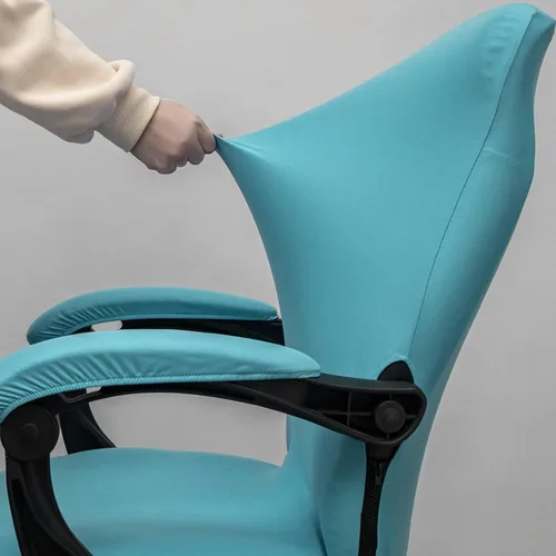 Miniatura 4 de Melaluxe Funda para silla de oficina con fundas para brazos - Funda elástica universal para silla de escritorio, fundas para silla de computadora