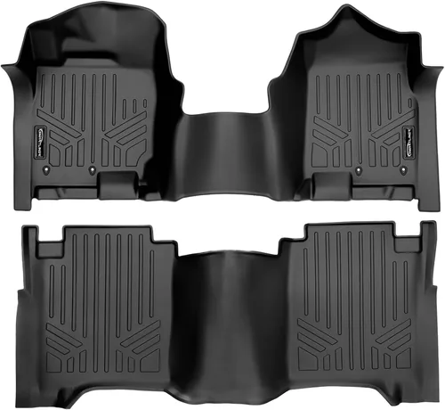 Miniatura 8 de SMARTLINER Alfombrillas de piso de ajuste personalizado para Nissan Titan 2004-2007