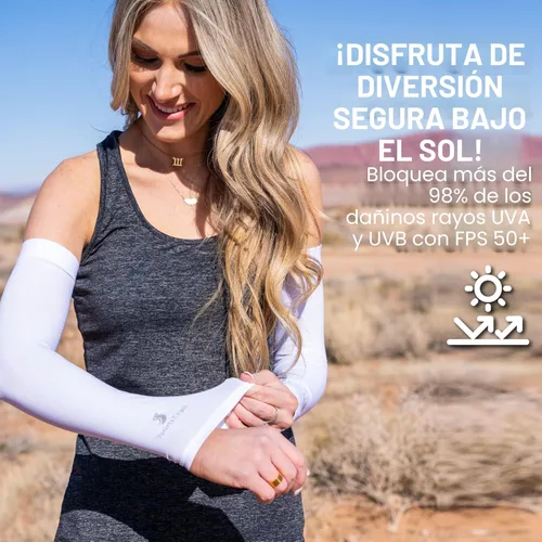 Miniatura 5 de SportsTrail Mangas Refrescantes para Brazos para Hombres y Mujeres – Transpirables, Protección Solar UV, Mangas Deportivas para Brazos para Mujeres