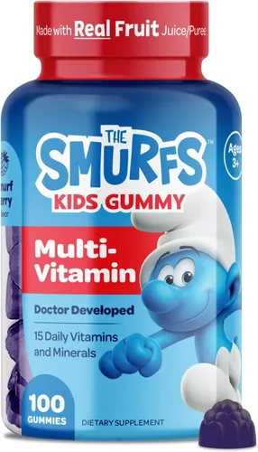 Miniatura 15 de Smurfs Kids - Gomitas multivitamínicas para niños con 15 vitaminas y minerales, hechas con fruta real, desarrolladas por médicos, sin OMG y sin