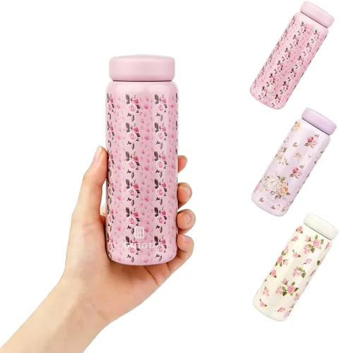 Miniatura 11 de Botella Térmica Pequeña Botella de Agua Aislada al Vacío Mini 200ml/6.8oz Botella de Agua de Acero Inoxidable Térmica para Bebidas Calientes y Frías