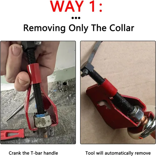 Miniatura 3 de Herramienta de extracción de manga de compresión para extractor de virola para manga de compresión de cobre de 1/2”, tubo de cobre de 1/2 pulgada