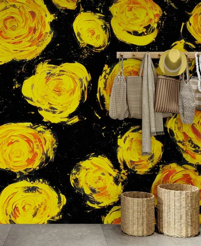 Papel tapiz de flores para guardería, papel tapiz de flores para habitación de niñas. Papel tapiz de flores para habitación de niñas. Papel tapiz
