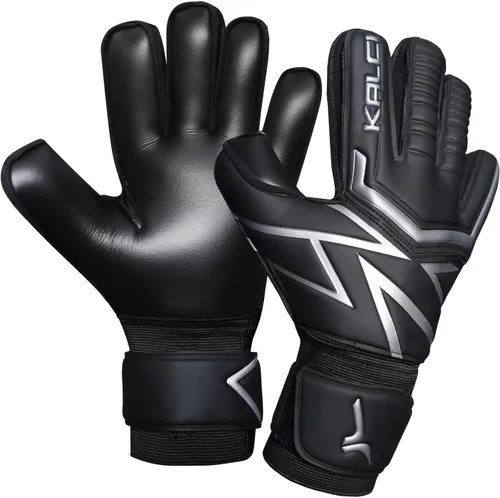 Miniatura 12 de Kalci Guantes de portero de fútbol con acolchado de espuma de látex para niños/adultos, protección de dedos transpirables, guantes de portero