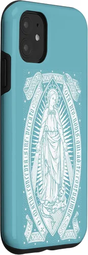 Miniatura 3 de Funda para iPhone 11 Blessed Virgin Mary Vintage Catolic María