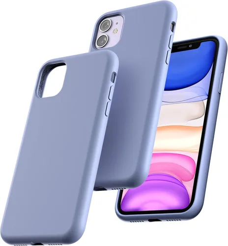 Miniatura 33 de TOCOL Funda delgada de silicona para iPhone 13 de 6.1 pulgadas, ajuste preciso, antideslizante, protección contra caídas, verde alpino