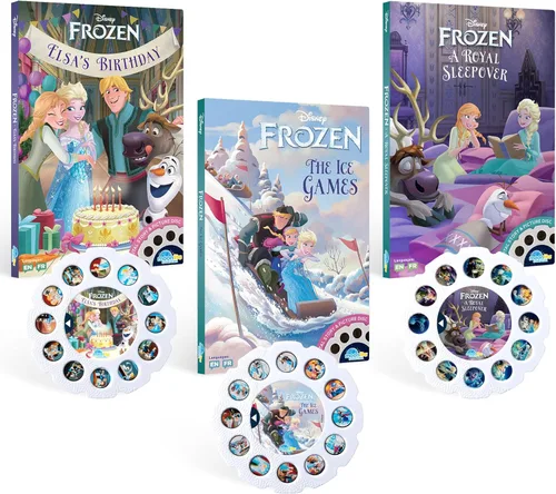 Moonlite Carretes de cuentos Storytime, juego de 3 historias, Disney Frozen Stories, Historias digitales para proyector, regalos de aprendizaje