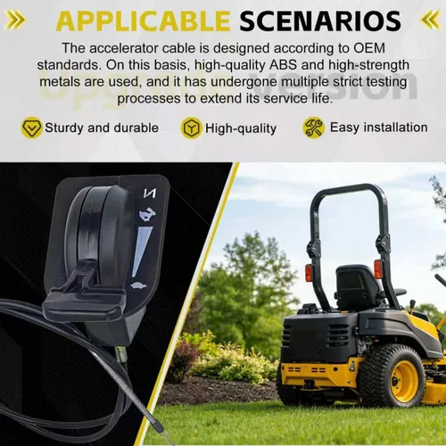 Miniatura 7 de Reemplazo de cable de estrangulador de acelerador de 51 pulgadas 746P06891 746-06891 para Cub Cadet ZT1/ZT2/ZTS Series Compatible