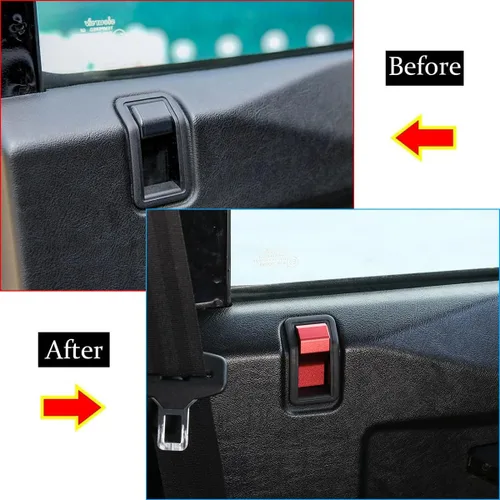 Miniatura 2 de YIWANG Aleación de aluminio para Land Rover Defender 90 110 130 2004-2018 cubierta de cuenco de puerta interior de automóvil, accesorios de repuesto