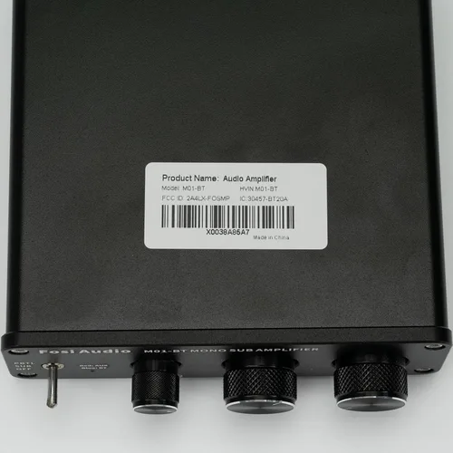 Miniatura 9 de Fosi Audio M01-BT Bluetooth 5.0 300 vatios amplificador de subwoofer de cine en casa de frecuencia completa Mini audio estéreo Hi-Fi mono