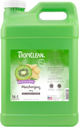 Miniatura 14 de TropiClean Deshedding - Acondicionador profesional para perros, reduce la caída y suaviza el pelaje, seguro para cachorros, aroma a manteca de lima