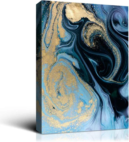 Miniatura 35 de Denzoer - Lienzo decorativo para pared, pintura abstracta, decoración de pared, pintura contemporánea con envoltura de galería, ilustraciones