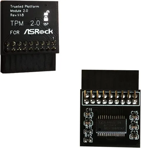Miniatura 7 de Profesional TPM2.0 Módulo de seguridad LPC 14 Pin como tarjeta de placas base bastidor de roca para como roca TPM2-SLI-S-SPI plataforma pieza