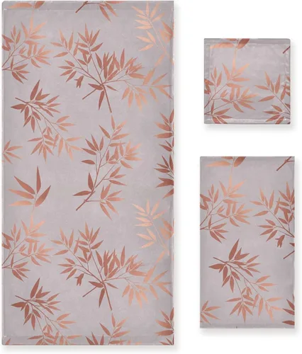 Miniatura 16 de Pfrewn Juego de 3 toallas de baño con diseño de flores de cerezo con flores de cerezo, toallas de baño suaves y absorbentes, toallas de mano