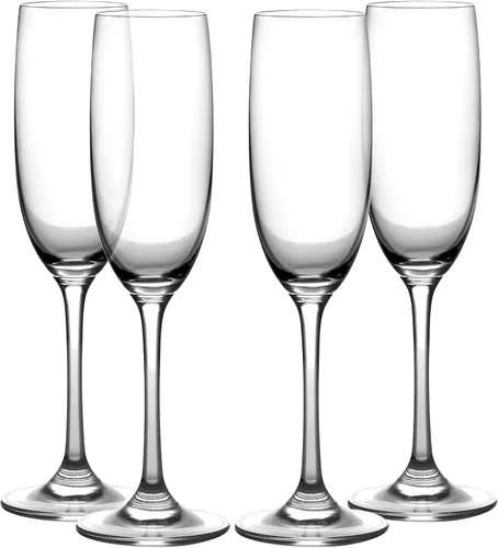 Miniatura 3 de Amlong Crystal Juego de 2 copas de champán con tallos de diamante de cristal