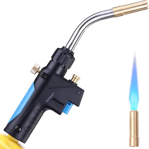 Miniatura 8 de Antorcha de Gas MAPP/MAP/PROPANO, Cabeza de Antorcha, Uso para Soldadura, Conexión de Tubo de Cobre, Temperatura Máxima 3600℉ (1300℃)