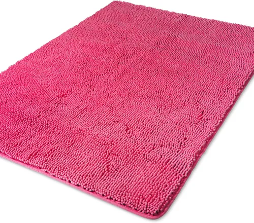 Miniatura 151 de Yeaban Alfombra de pasillo de baño de 24 x 72 pulgadas, antideslizante, alfombra de baño larga de felpilla gruesa, absorbente y lavable, alfombra