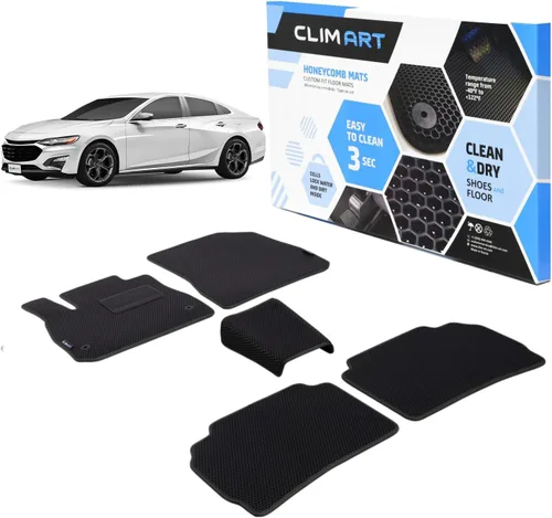 Miniatura 19 de CLIM ART Honeycomb FL051417021 - Alfombrillas de automóvil de ajuste personalizado para Honda CR-V 2017-2021, primera y 2ª fila, alfombrillas