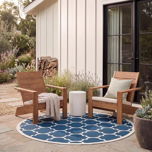 Miniatura 36 de SAFAVIEH Courtyard Collection - Alfombra decorativa de 2 x 3 pies 7 pulgadas, verde oscuro y beige, no desprende pelusa y de fácil cuidado