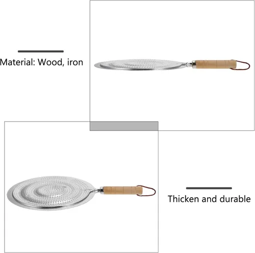 Miniatura 6 de DOITOOL 2PCS cocina difusor de calor reductor llama guardia placa de cocción, acero inoxidable