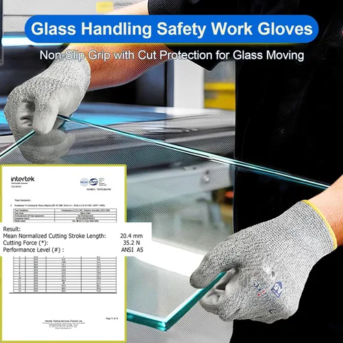 Miniatura 2 de Dowellife Guantes de trabajo resistentes a los cortes de nivel 5 para hombres y mujeres, guantes de jardinería transpirables recubiertos de PU