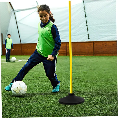 Miniatura 9 de BESPORTBLE Soporte de bastones de agilidad de fútbol, base de goma, soporte de poste de base de goma, soporte de poste de velocidad de entrenamiento