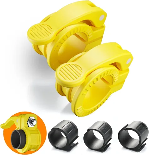 Miniatura 7 de Mini Pro Barbell Clips de 1 pulgada I Collar de barra ajustable de varios tamaños I Abrazaderas de barra de 1 pulgada, clips de peso de liberación