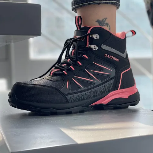 Miniatura 5 de Botas de trabajo con punta de acero para mujer, botas de trabajo aisladas, zapatos de punta de acero, botas de construcción cómodas, botas