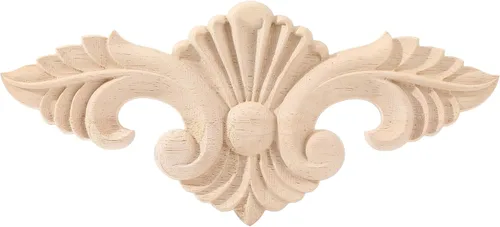 Miniatura 32 de Apliques de madera - Onlays tallados a mano (sin pintar) para puerta, pared, gabinete, chimenea y armario