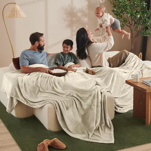 Miniatura 19 de Bare Home Manta de Vellón - Full/Queen - Ultra Suave y Liviana para Cama, Sofá y Sillón - Microfelpa de Lujo - Manta Cálida y Acogedora