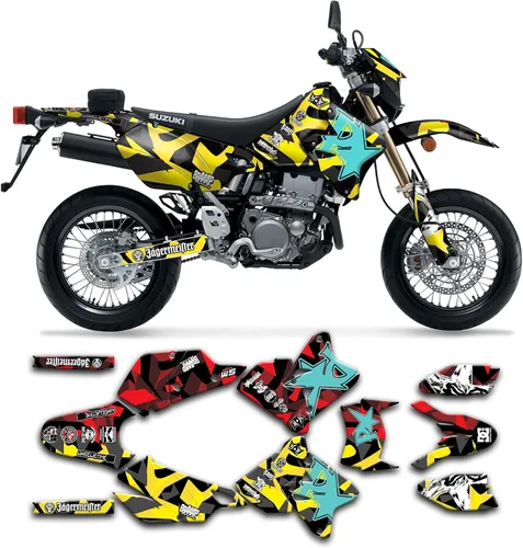 Miniatura 9 de Kit de calcomanías personalizadas para Suzuki DRZ400 E / DRZ400 Enduro / DRZ400E / DR-Z400E / DRZ400 EN 1999-2024, SZDRSE9919003-KO