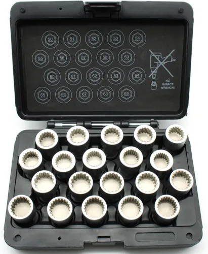 Miniatura 2 de TEMO Llave antirrobo del zócalo de la extracción de la tuerca de la rueda 20pc para Porsche