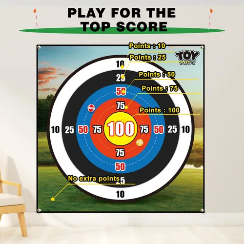 Miniatura 7 de TOY Life Chipping - Tapetes de práctica de golf, juego de golf, tapete de entrenamiento para interiores y exteriores, para adultos, familia, niños