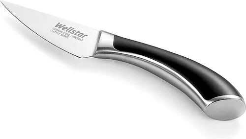 Miniatura 2 de WELLSTAR Cuchillo de pelar, cuchillo de pelar frutas de borde fino de 3.5 pulgadas con hoja forjada de acero inoxidable alemán súper afilada y mango