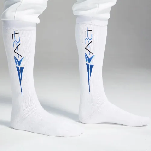 Miniatura 2 de LEONARK Calcetines de esgrima para espada, sable y papel de aluminio, medias protectoras de algodón para esgrima unisex para niños y adultos Clásico