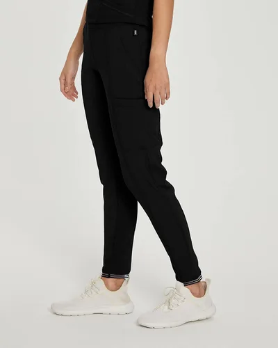 Miniatura 2 de Urbane Impulse - Pantalones deportivos de corte ajustado y elástico extremo de 4 piezas para mujer 9208