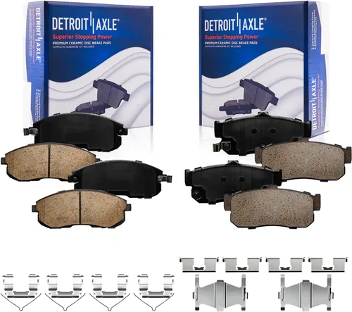 Miniatura 66 de Detroit Axle - Pastillas de freno traseras para Kia Sportage 2017-2022, Hyundai Tucson 2016-2021, pastillas de freno de cerámica 2018 2019 2020