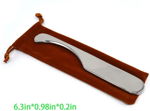 Miniatura 2 de RODEREK Herramienta de terapia física IASTM de acero inoxidable, herramienta de masaje de raspado Gua Sha Guasha para cuerpo, raspador corporal