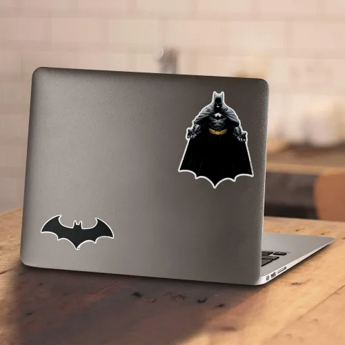 Miniatura 4 de Popfunk Sudadera clásica con capucha y calcomanías con logotipo de Batman Bat Hush