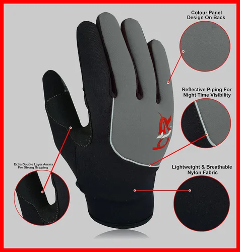 Miniatura 4 de BTR BORN TO RACE Guantes de ciclismo acolchados de dedo completo para montar en bicicleta de montaña, pantalla táctil, entrenamiento, bicicleta