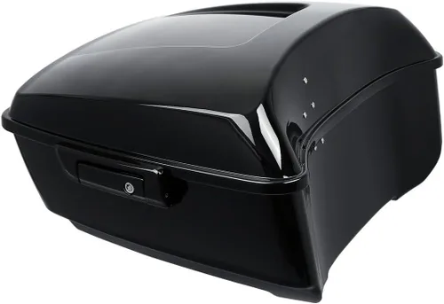 Miniatura 26 de XMT-MOTO King Tour Trunk + almohadilla de respaldo envolvente+estante de montaje negro+accesorios de acoplamiento para Harley Touring Road King Road