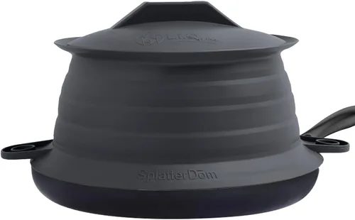 Miniatura 44 de L.I.Q - Protector de salpicaduras de silicona, se adapta a macetas de 8 y 10 pulgadas (20 y 9.8 in), apto para microondas y duradero, incluye tapa