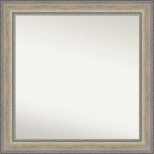 Miniatura 307 de Amanti Art Espejo de baño plateado para sobre fregadero, 28 x 47 pulgadas, espejo rectangular de plata imperial, marco de madera tradicional de gran
