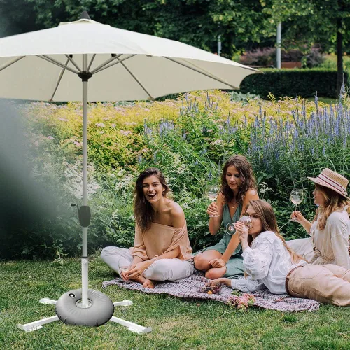 Miniatura 2 de Soporte portátil plegable para sombrilla de playa, soporte portátil para sombrilla de patio, anclaje de sombrilla para exteriores, con bolsa